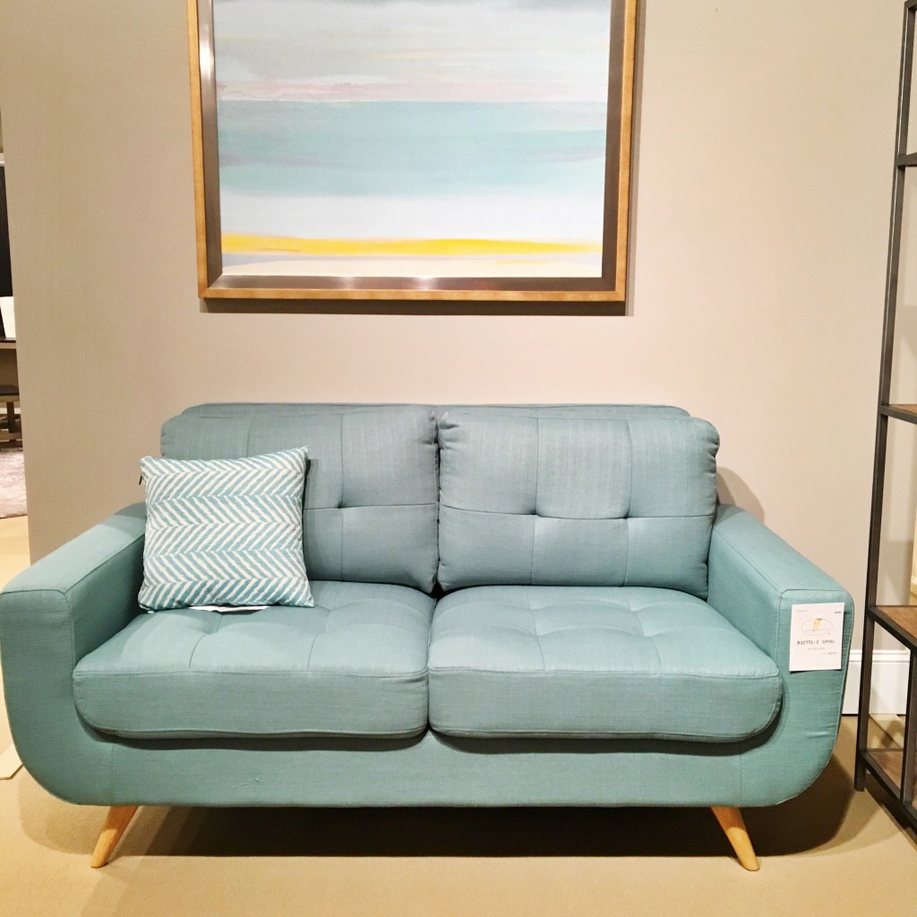 Set yourself down on this cute little loveseat from Home Elegance.