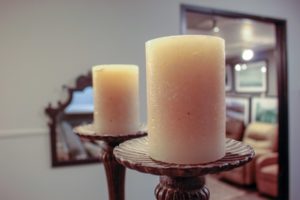 Decorating for Fall - Candles