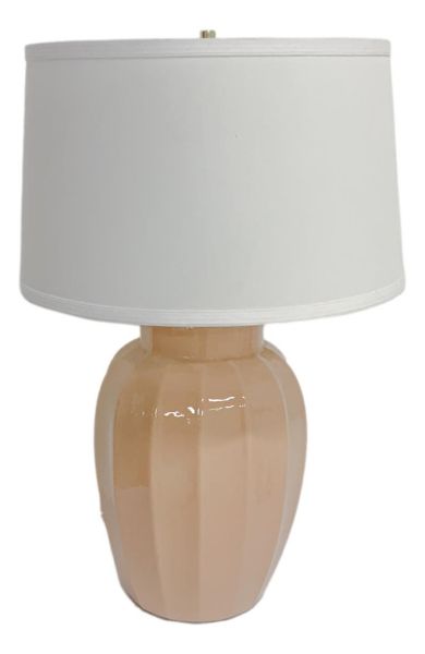 Peach Ceramic Table Lamp