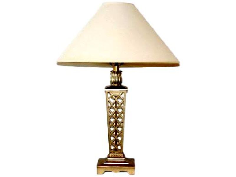 French Gold Trellis Table Lamp