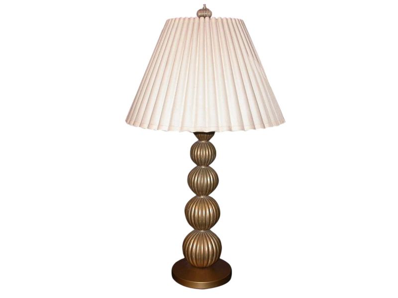 French Gold Stacked Balls Table Lamp
