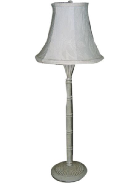 Buff Silver Candlestick Lamp