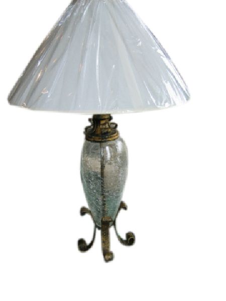 Crackle Glass Table Lamp