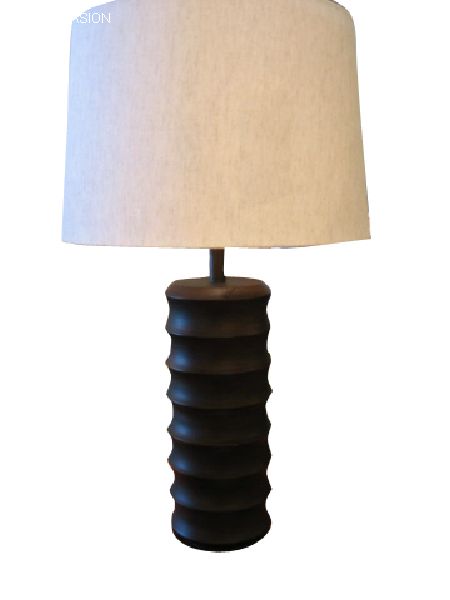 Walnut Contemporary Table Lamp