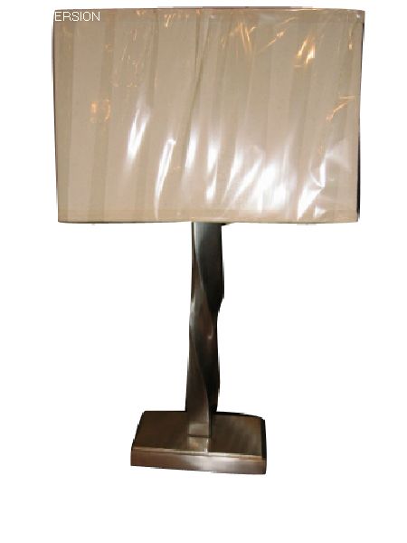 Contemporary Steel Twist Table Lamp
