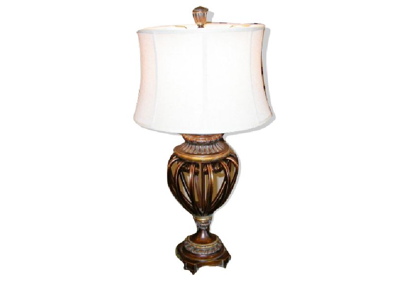 Walnut Bronze Lamp