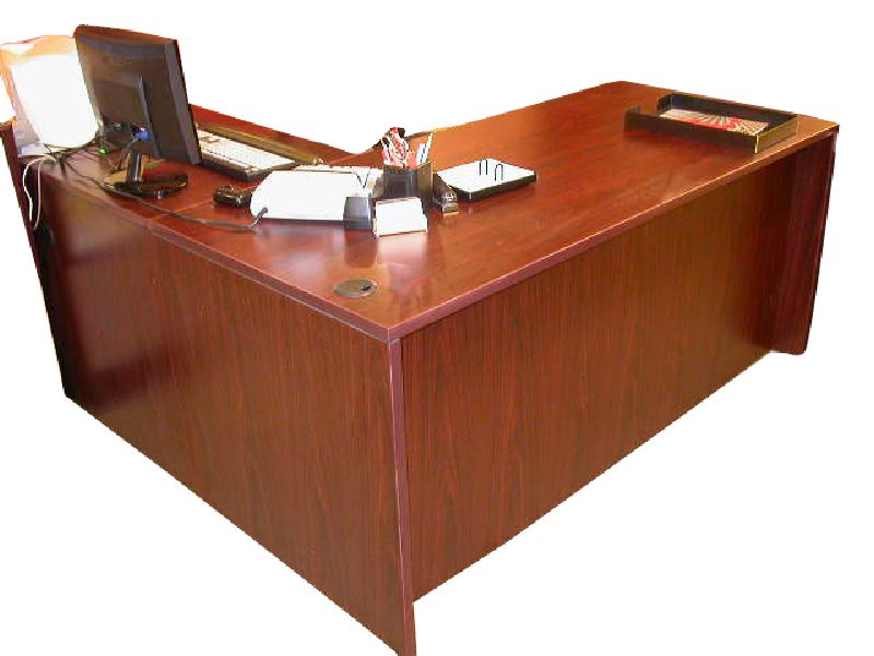 Mahogany L Desk