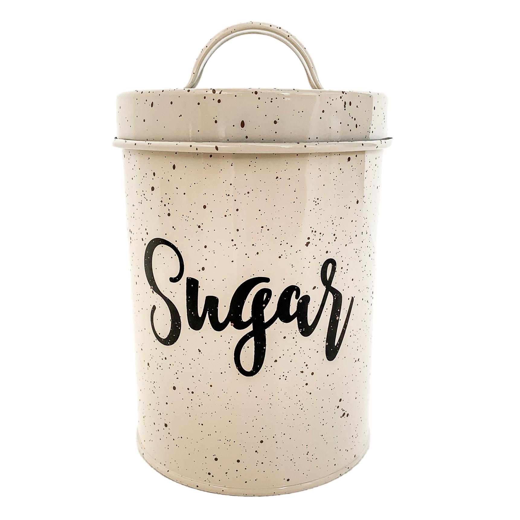 Speckled Sugar Container