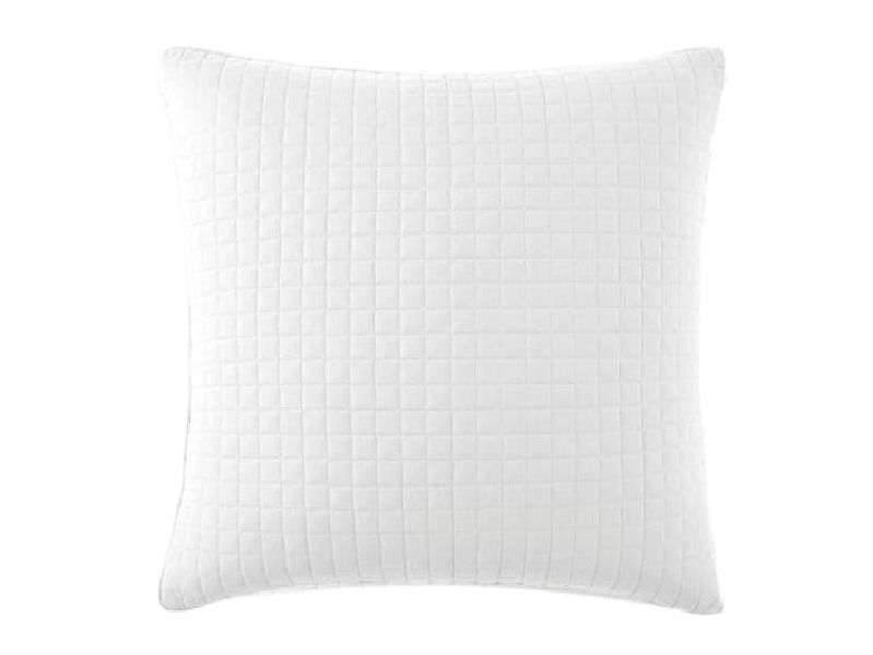 Quilted White Euro Sham