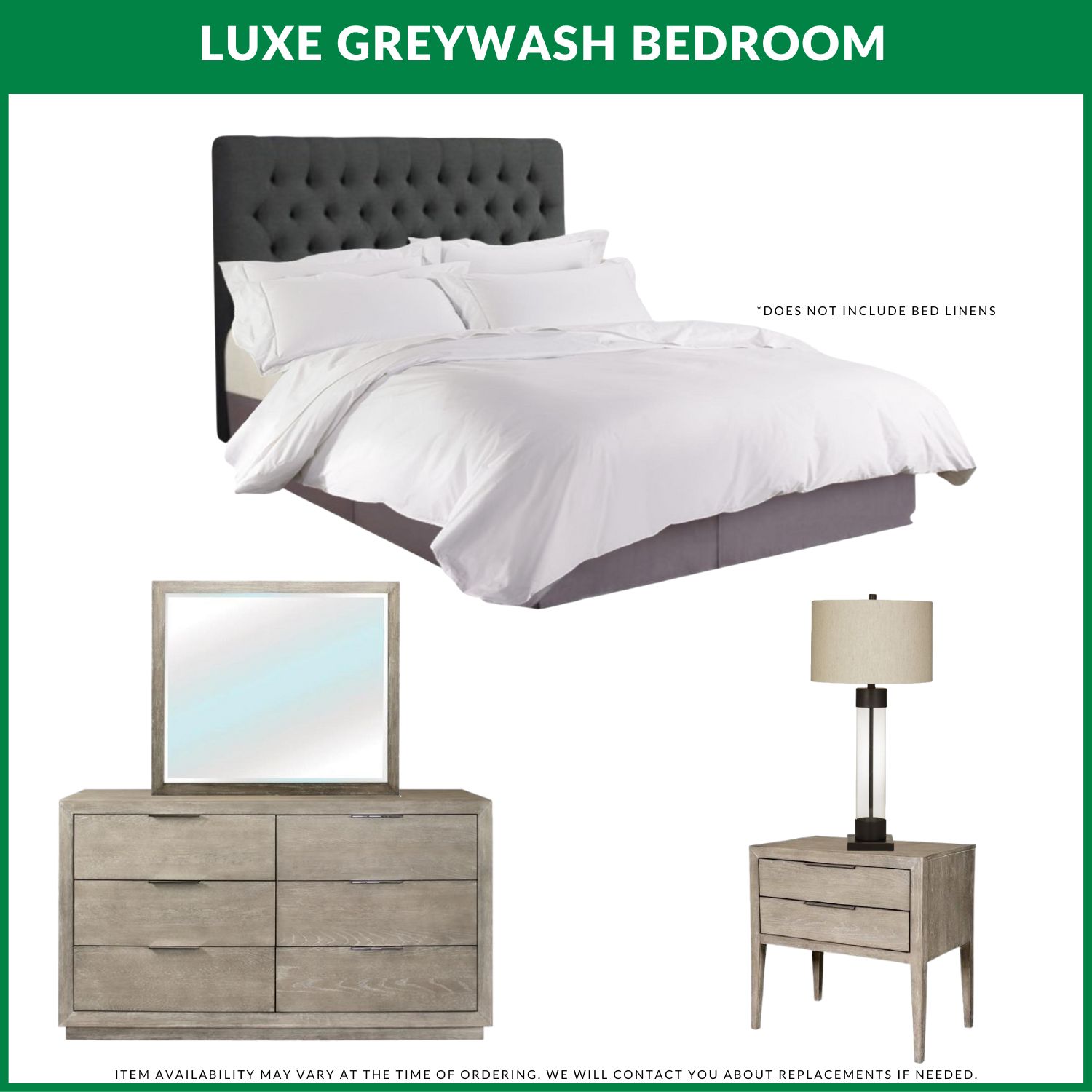Luxe Greywash Bedroom