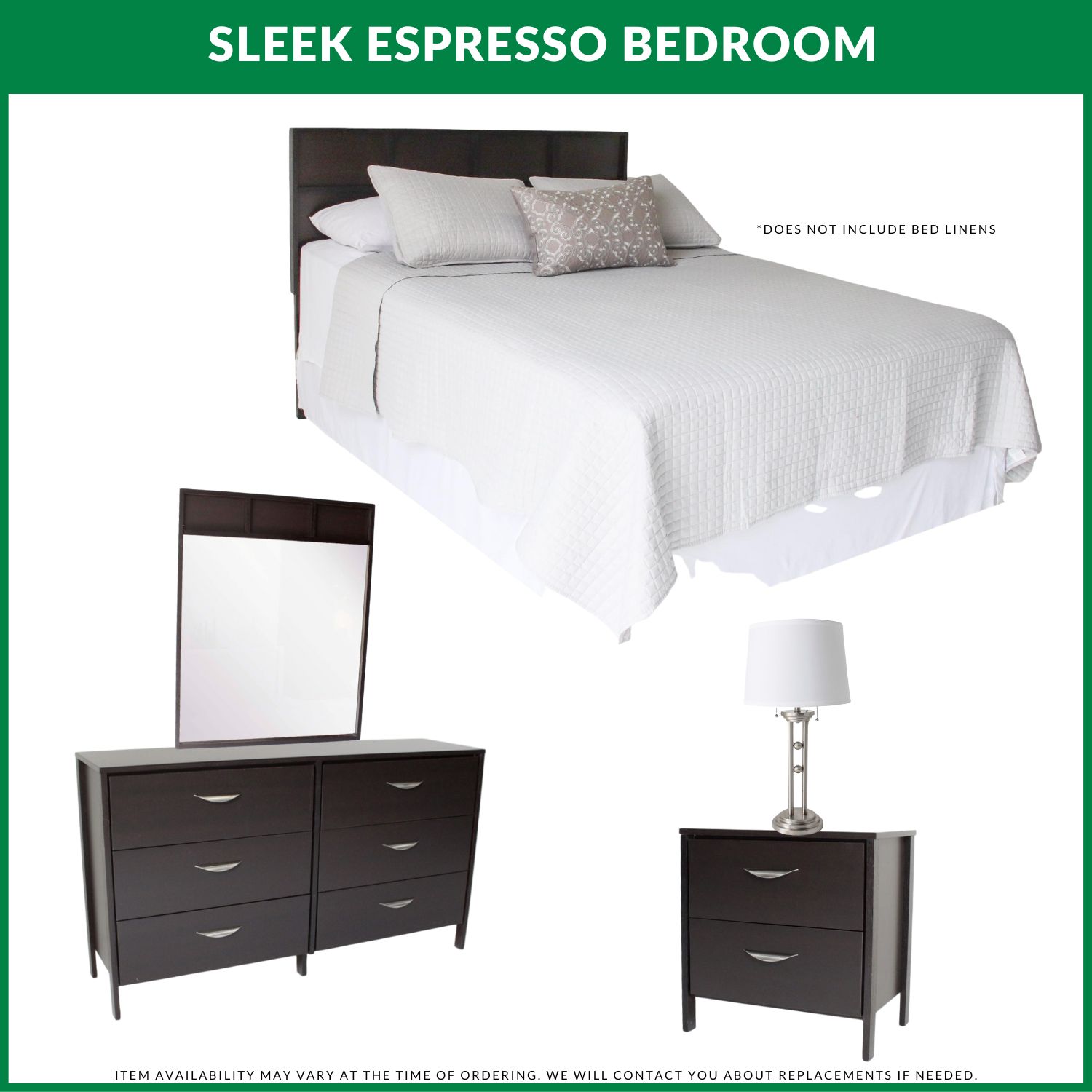 Sleek Espresso Bedroom