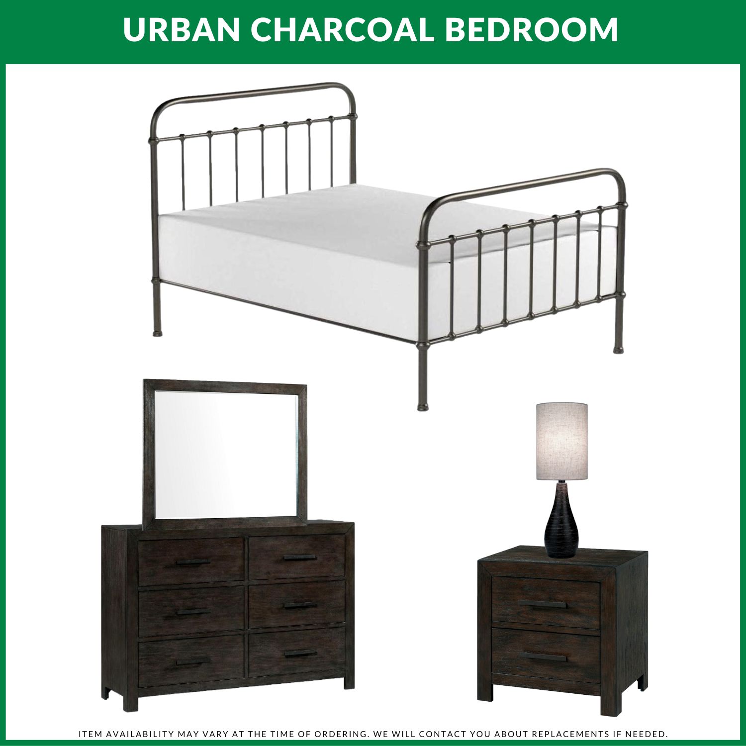 Urban Charcoal Bedroom