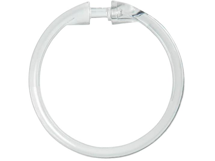 Clear Shower Ring Set