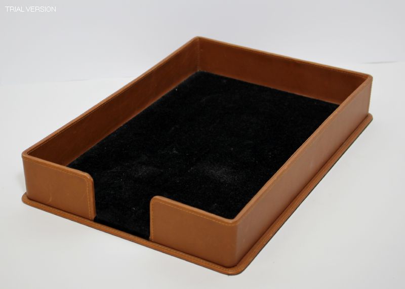 Tan Leather Legal Tray
