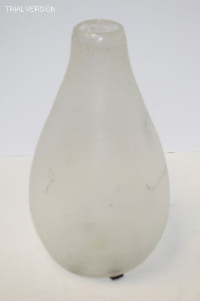 Vase Bottle Sandy Glass White