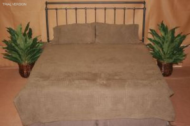 4 Pc 6/6 Bedset-Quilted Suede Moss