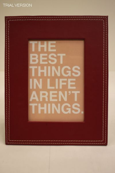 5X7 Frame - Red Leather