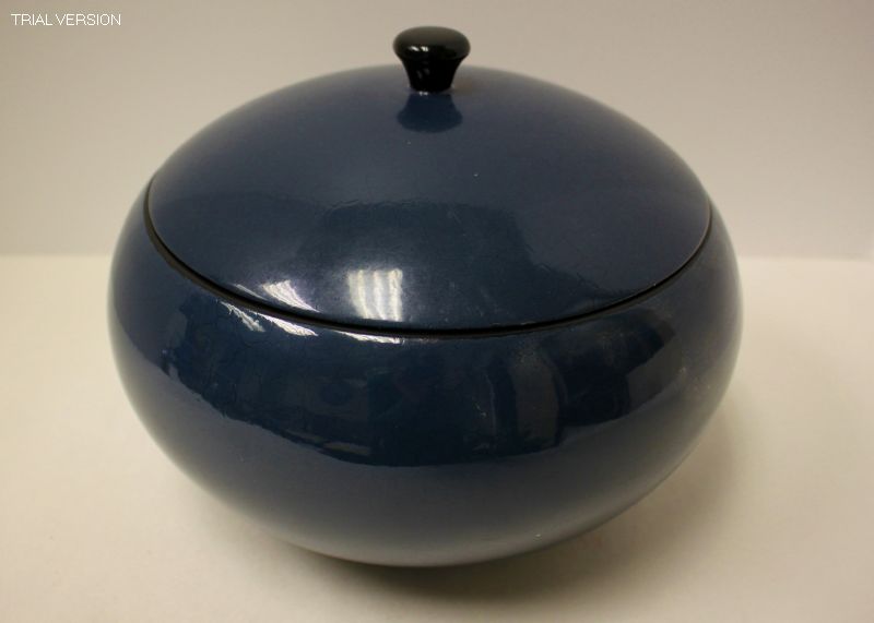 Med Lacquer Bowl W/Lid
